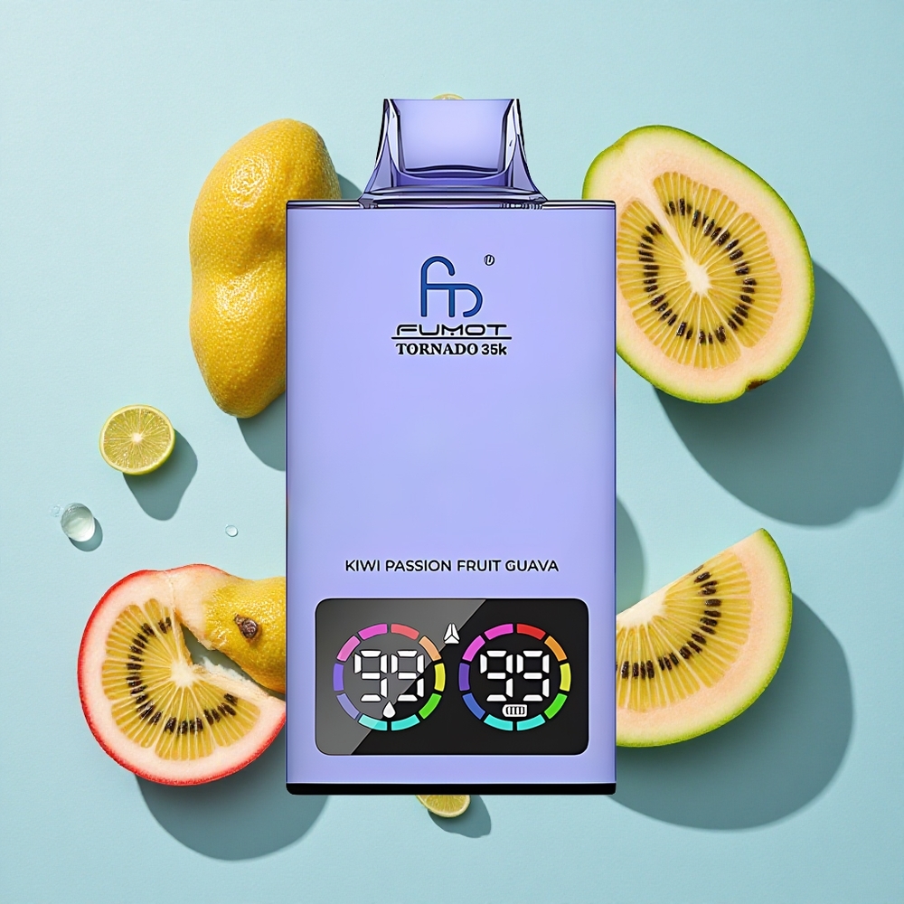 Fumot Tornado 35K Fast Charging Kiwi Passion Fruit Guava Ireland Vape Wholesale
