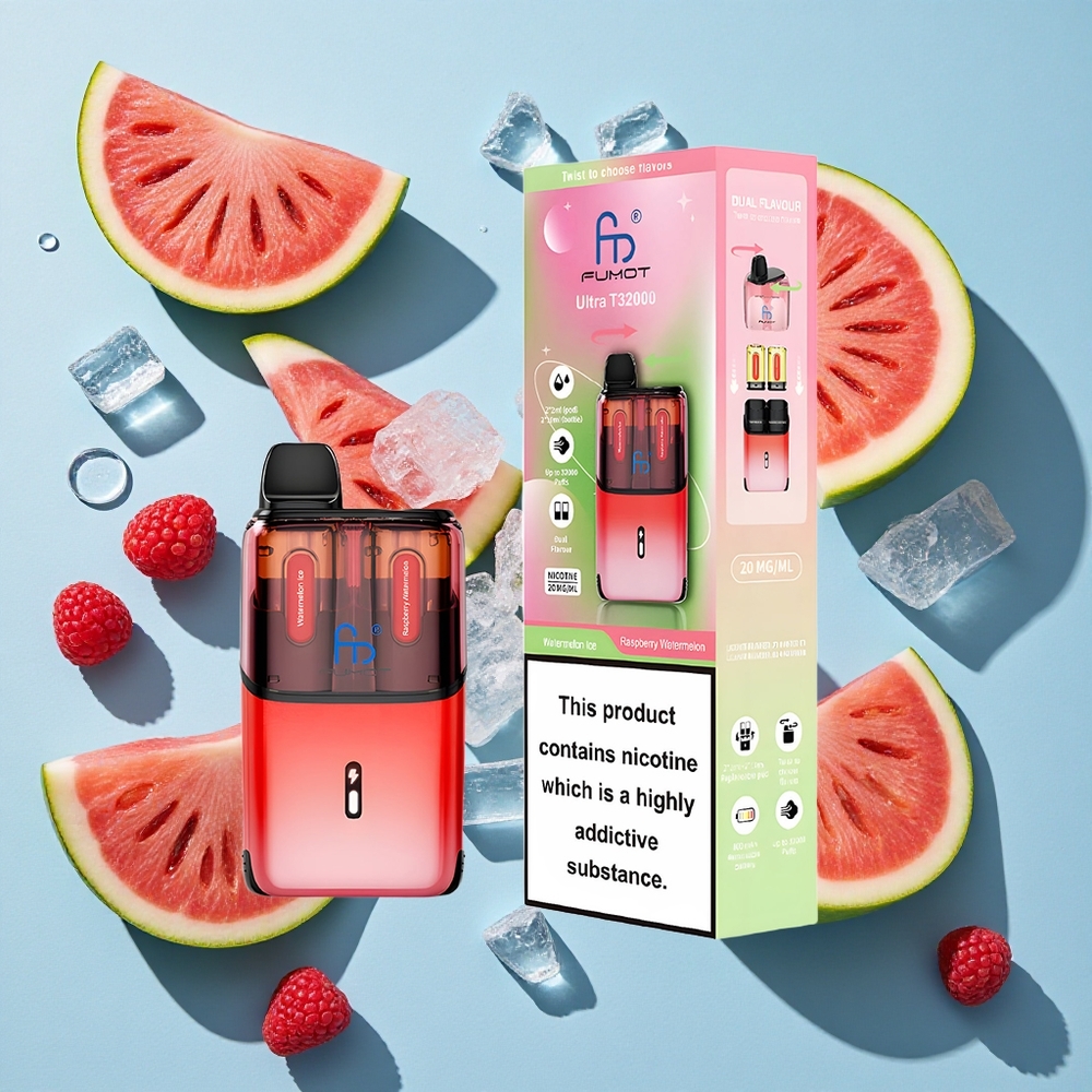 Fumot Ultra T32000 Watermelon Raspberry Ireland Vape Wholesale 24ml