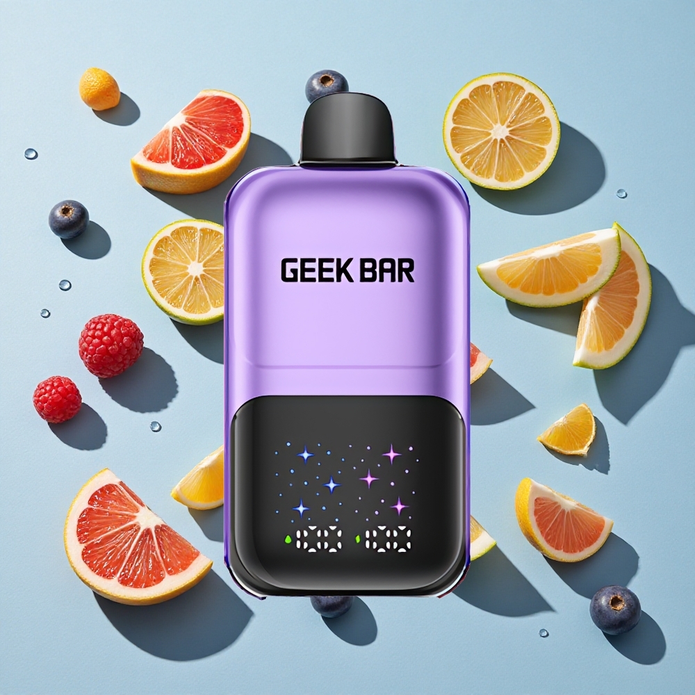 GEEK BAR 2GO 50000 Puffs Grape  Raspberry Ireland Vape Wholesale Adjustable Flavors