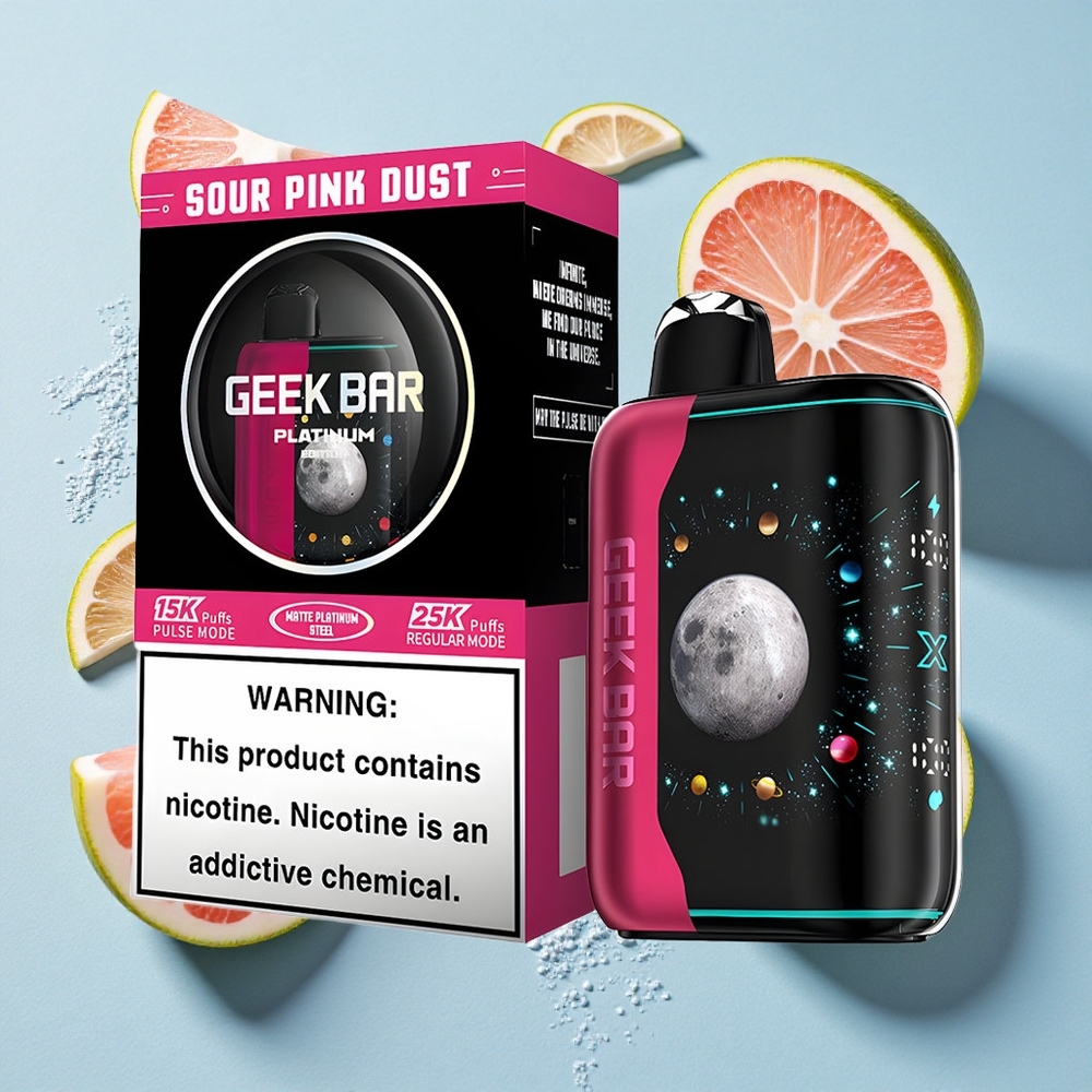 GEEK BAR Platinum 25000 Puffs Sour Pink Dust Ireland Vape Wholesale