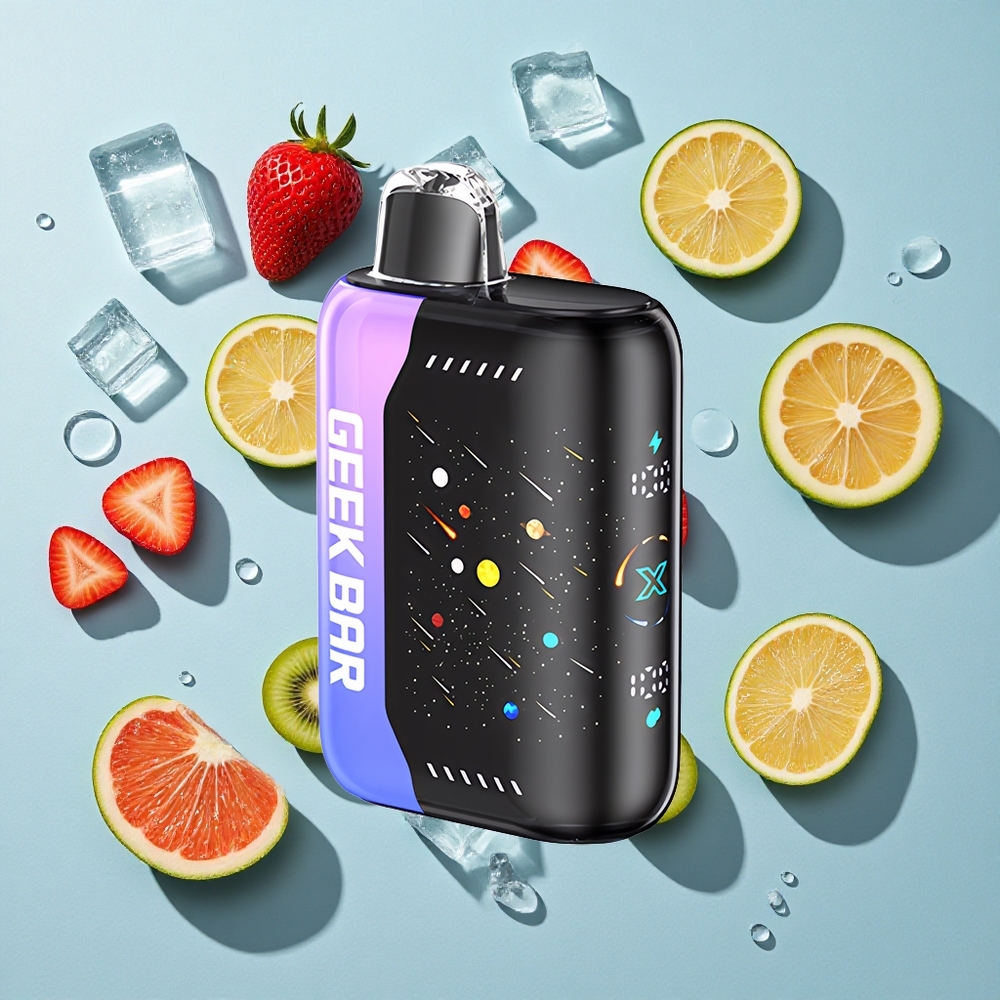 GEEK BAR Pulse X 42K Puffs Strawberry Kiwi Ice Ireland Vape Wholesale DTL