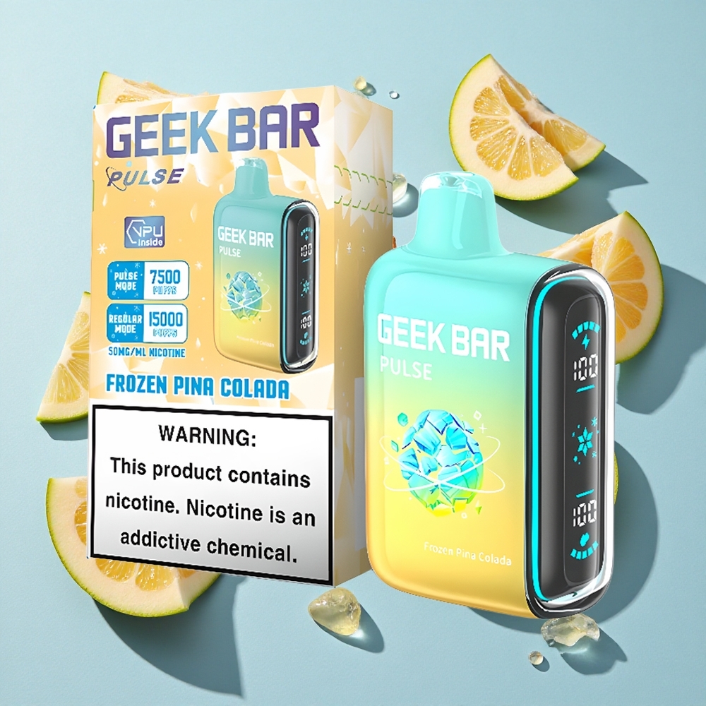 Geek Bar Pulse 15000 Frozen Ireland Vape Wholesale USB Type-C
