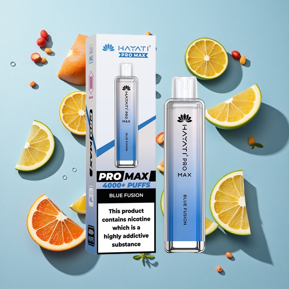 Hayati Pro Max 4000 Puffs Blue Fusion 25 Nicotine Ireland Vape Wholesale