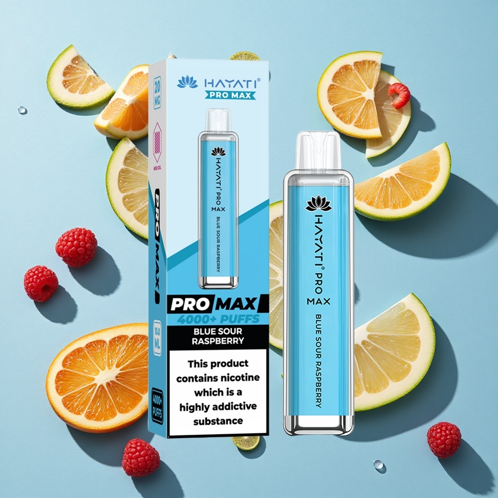 Hayati Pro Max 4000 Puffs Blue Sour Raspberry 25 Nicotine Ireland Vape Wholesale