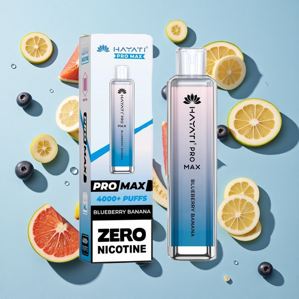 Hayati Pro Max 4000 Puffs Blueberry Banana Ireland Vape Wholesale Rechargeable