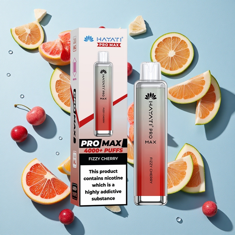 Hayati Pro Max 4000 Puffs Fizzy Cherry Rechargeable Ireland Vape Wholesale