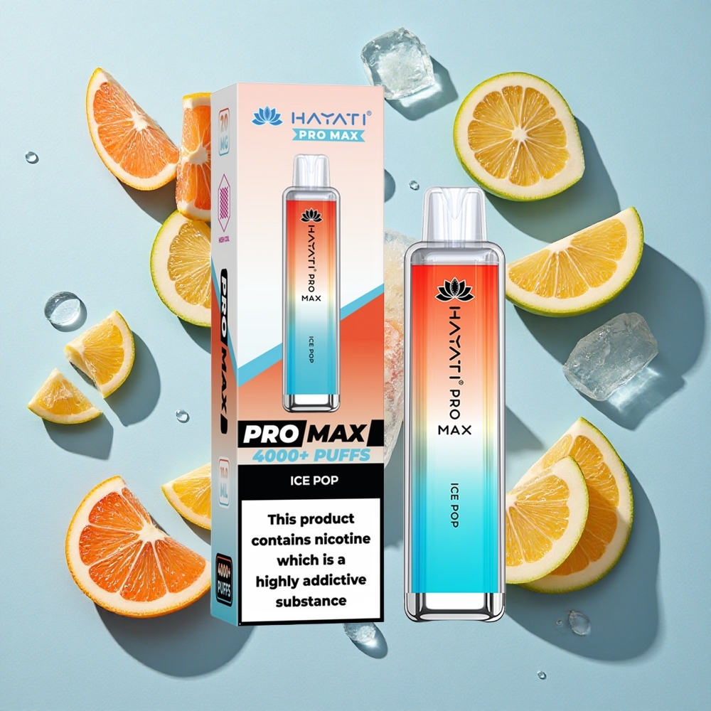 Hayati Pro Max 4000 Puffs Ice Pop 25 Nicotine Ireland Vape Wholesale