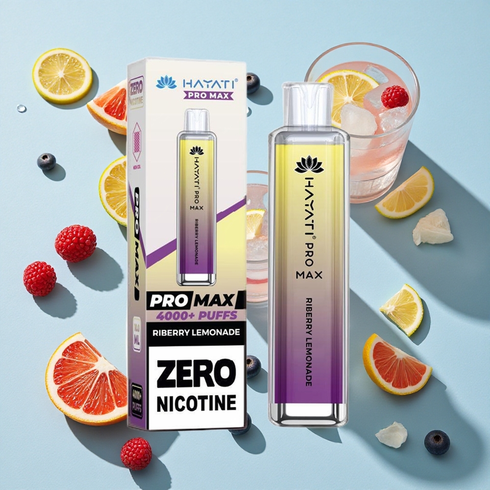 Hayati Pro Max 4000 Puffs Riberry Lemonade Rechargeable Ireland Vape Wholesale
