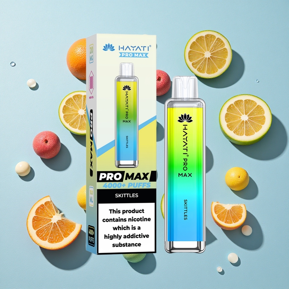 Hayati Pro Max 4000 Puffs Skittles Ireland Vape Wholesale Rechargeable