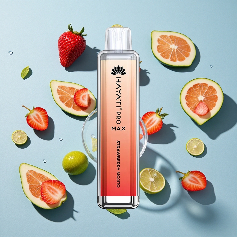 Hayati Pro Max 4000 Puffs Strawberry Mojito Ireland Vape Wholesale Rechargeable
