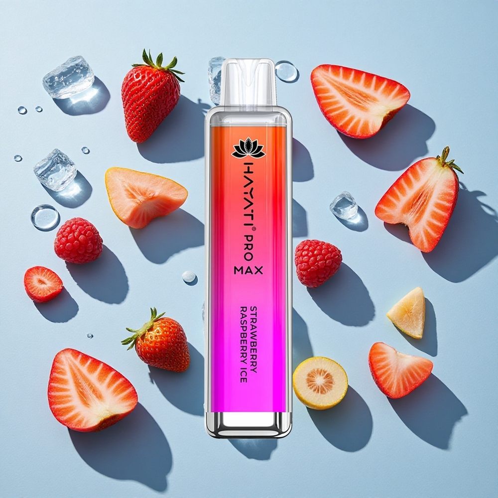 Hayati Pro Max 4000 Puffs Strawberry Raspberry Ice Rechargeable Ireland Vape Wholesale