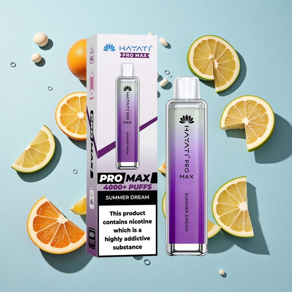 Hayati Pro Max 4000 Puffs Summer Dream 25 Nicotine Ireland Vape Wholesale