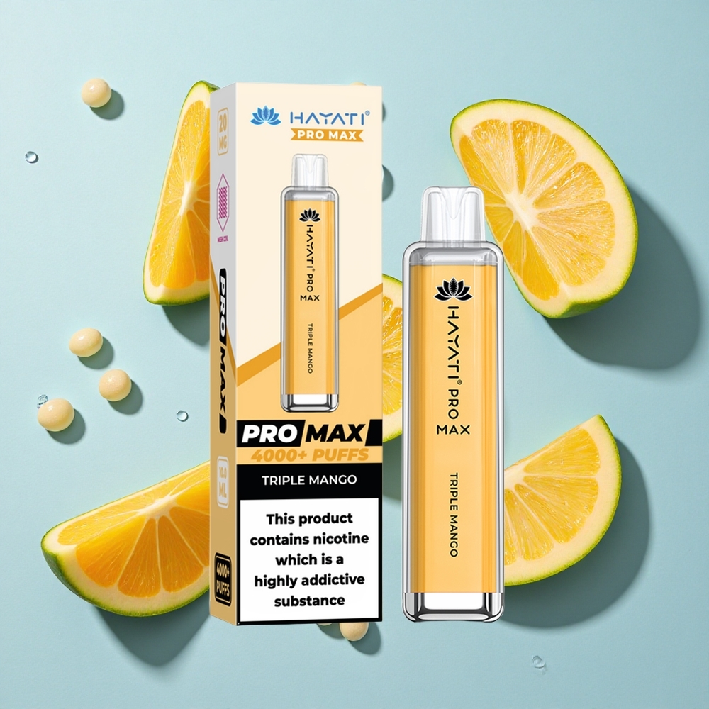 Hayati Pro Max 4000 Puffs Triple Mango Rechargeable Ireland Vape Wholesale