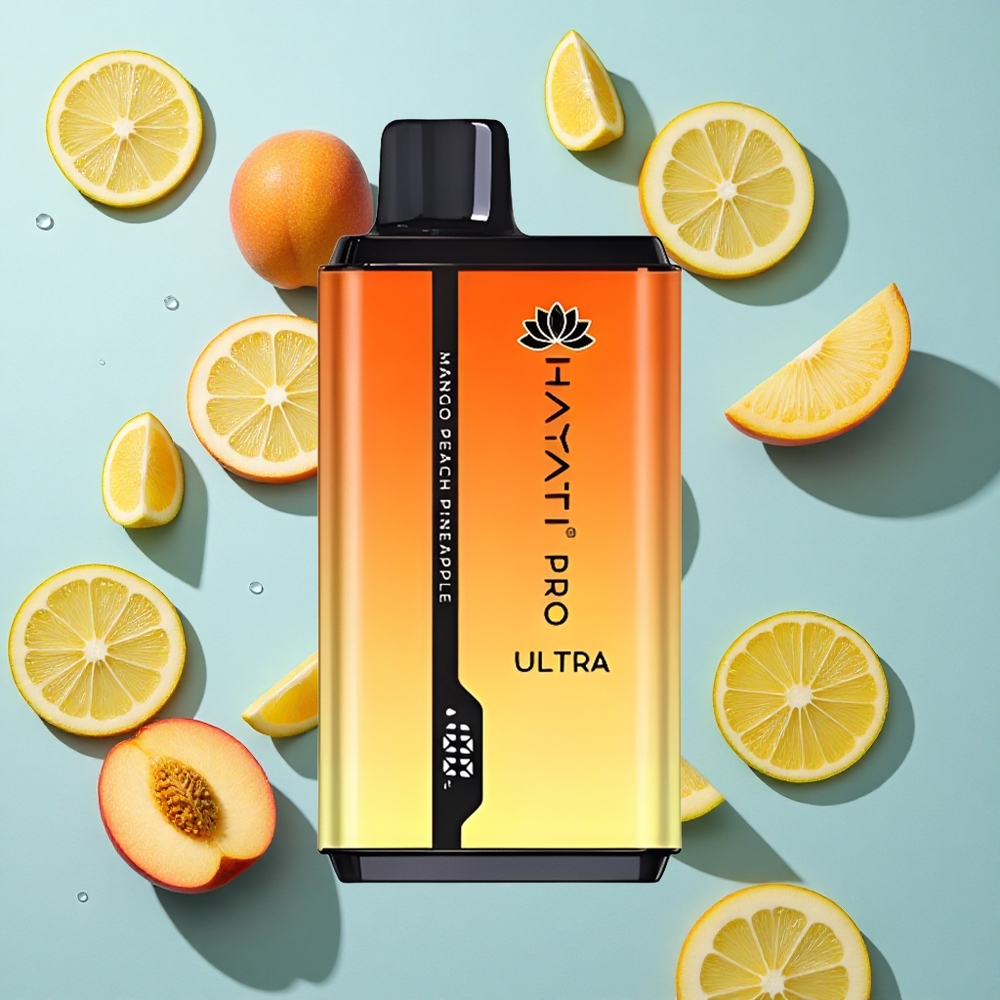 Hayati Pro Ultra 15000 Puffs 850mAh Mango Peach Pineapple Ireland Vape Wholesale