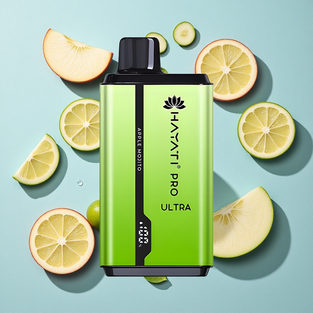Hayati Pro Ultra 15000 Puffs Apple Mojito Ireland Vape Wholesale