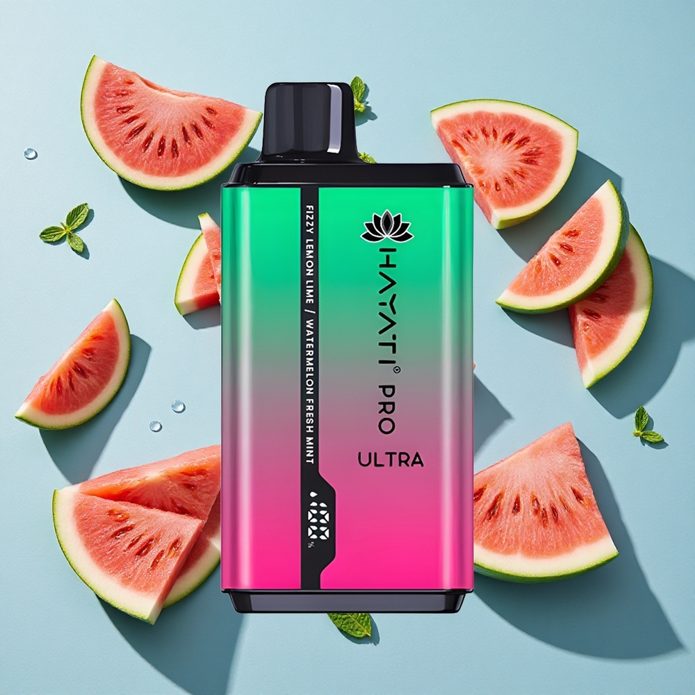 Hayati Pro Ultra 15000 Puffs Fizzy Lemon  Lime Ireland Vape Wholesale