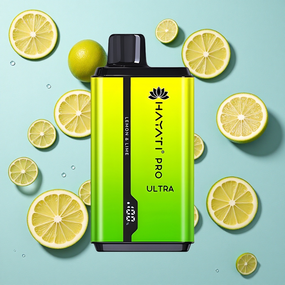 Hayati Pro Ultra 15000 Puffs Lemon  Lime Ireland Vape Wholesale