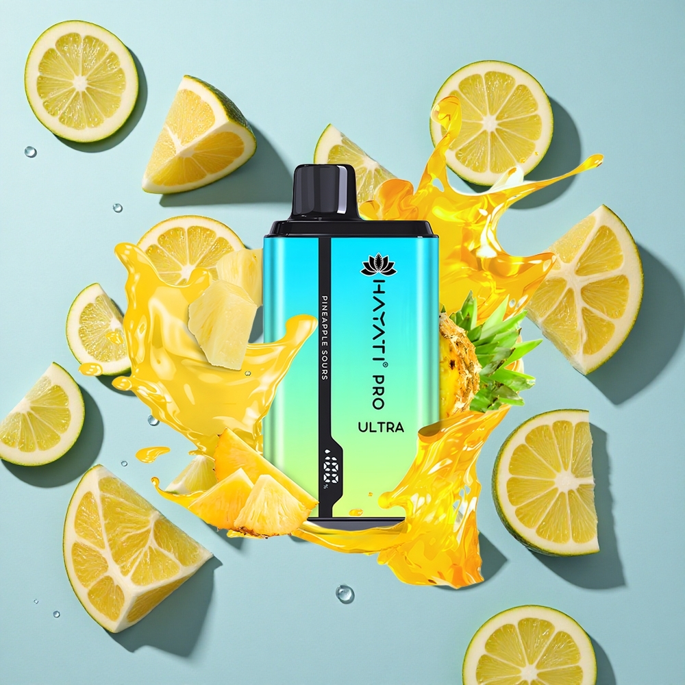 Hayati Pro Ultra 15000 Puffs Pineapple Sours Ireland Vape Wholesale