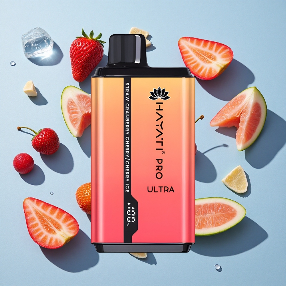 Hayati Pro Ultra 15000 Strawberry Cranberry Cherry-Cherry Ice Ireland Vape Wholesale