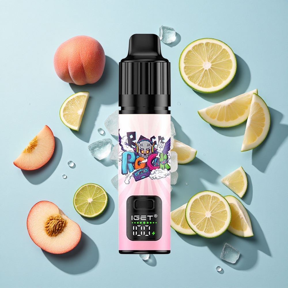 IGET BAR PLUS S3 POD 10000 Puffs Peach Lychee Lime Ice Ireland Vape Wholesale 18ml