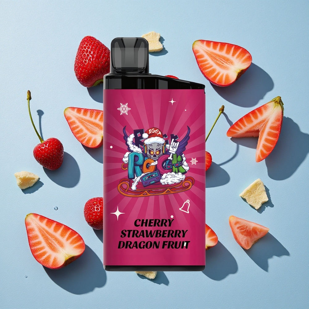 IGET Bar 3500 Cherry Strawberry Dragon Fruit Ireland Vape Wholesale 1400mAh