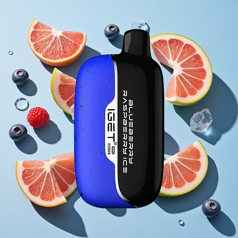 IGET Moon 5000 Blueberry Raspberry Ice Ireland Vape Wholesale PC