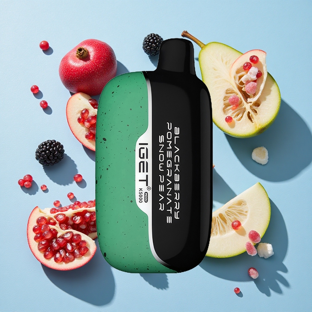 IGET Moon 5000 Puffs Blackberry Pomegranate Snow Pear Ireland Vape Wholesale PC