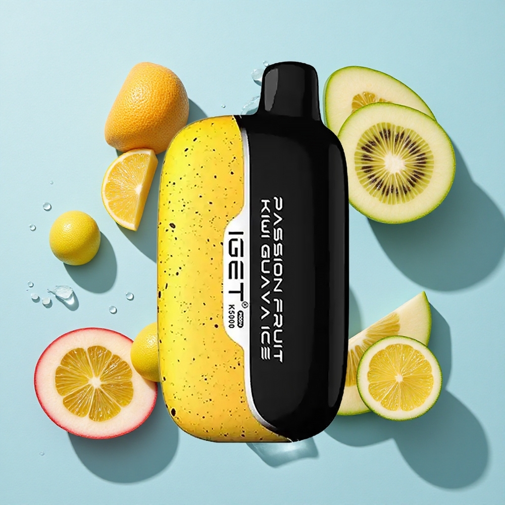 IGET Moon 5000 Puffs Passion Fruit Kiwi Guava Ice Ireland Vape Wholesale PC