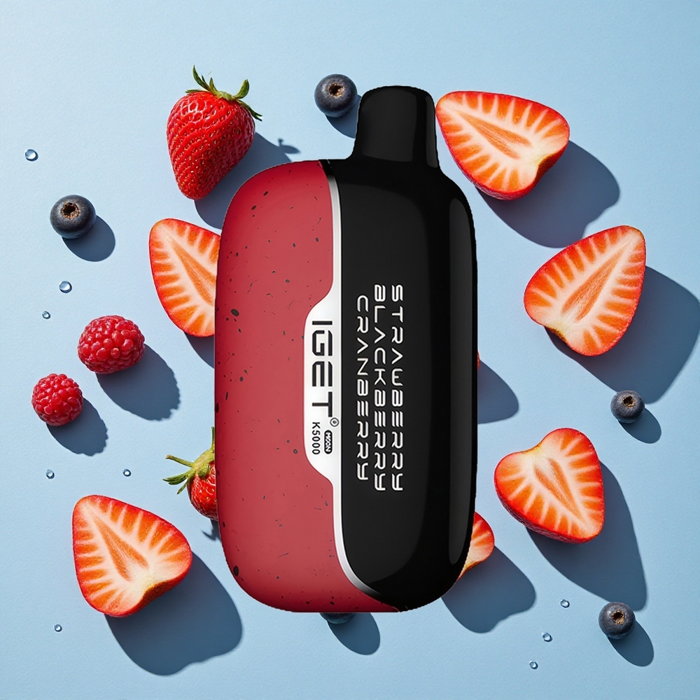 IGET Moon 5000 Strawberry Blackberry Cranberry Ireland Vape Wholesale PC