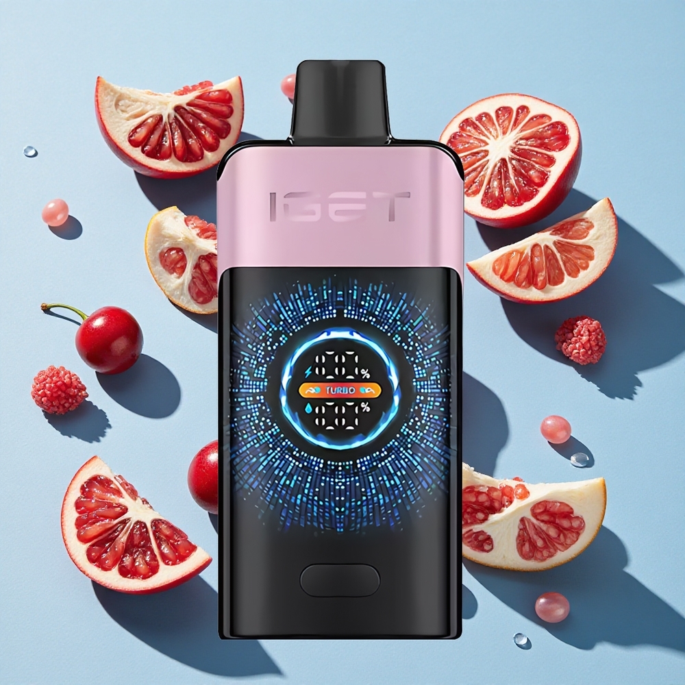 IGET ONE 12000 Puffs 2700mAh Disposable Vape Cherry Pomegranate Ireland Vape Wholesale