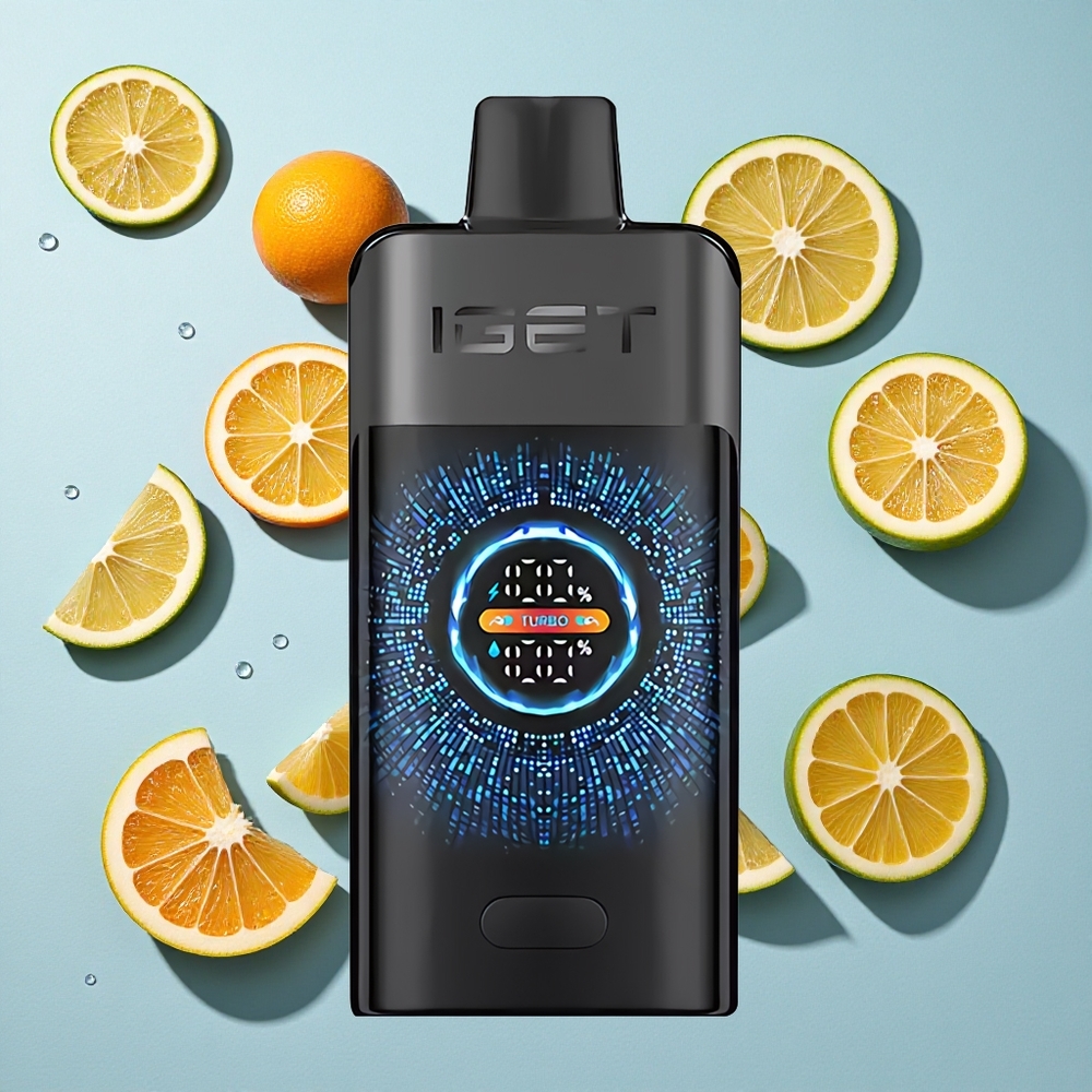IGET ONE 12000 Puffs Black Forest Ireland Vape Wholesale with Large Curved Color Screen