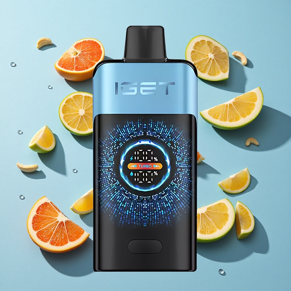 IGET ONE 12000 Puffs Blue Monster Ireland Vape Wholesale Large Curved Color Screen