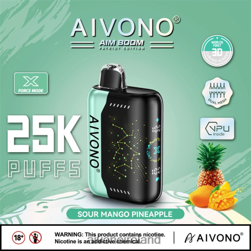 Aivono AIM BOOM 25000 Sour Mango Pineapple V0F6L4351 - Aivono Dublin