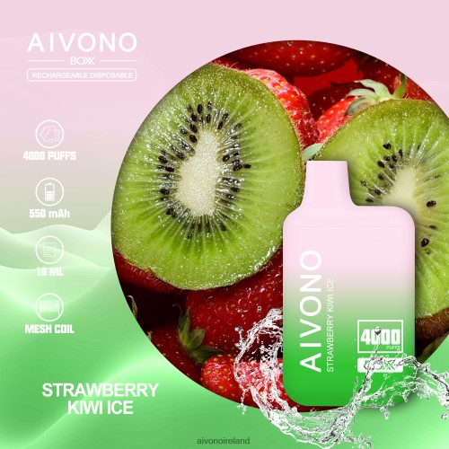 Aivono AIM BOXX 4000 Strawberry Kiwi Ice V0F6L4229 - Aivono Ireland
