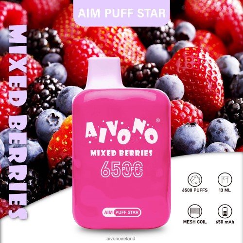 Aivono AIM PUFF STAR 6500 Mixed Berries V0F6L4290 - Aivono Vape Review