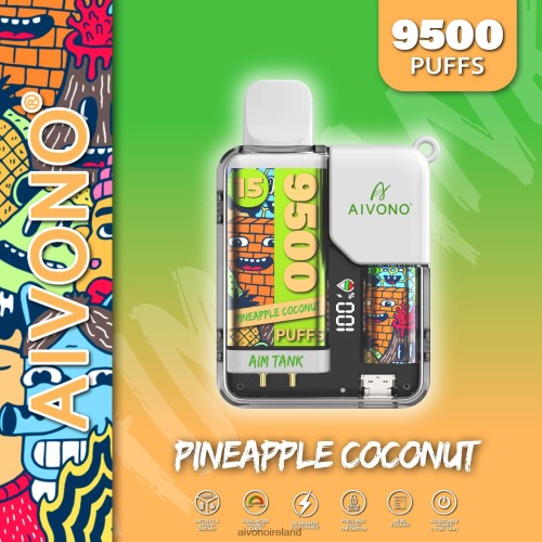Aivono AIM TANK 9500 Pineapple Coconut V0F6L440 - Aivono Vape Ireland