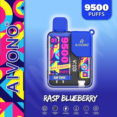 Aivono AIM TANK 9500 Rasp Blueberrry V0F6L433 - Aivono Ireland