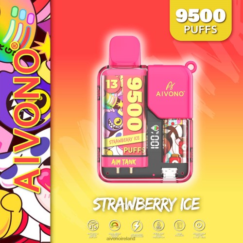 Aivono AIM TANK 9500 Strawberry Ice V0F6L438 - Aivono Vape Review