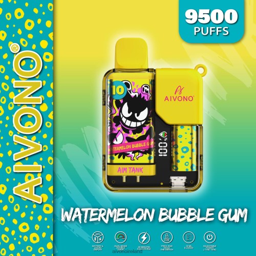 Aivono AIM TANK 9500 Watermelon Bubble Gum V0F6L444 - Aivono Vape Ireland