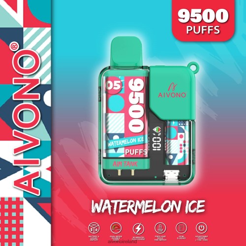 Aivono AIM TANK 9500 Watermelon Ice V0F6L437 - Aivono Ireland