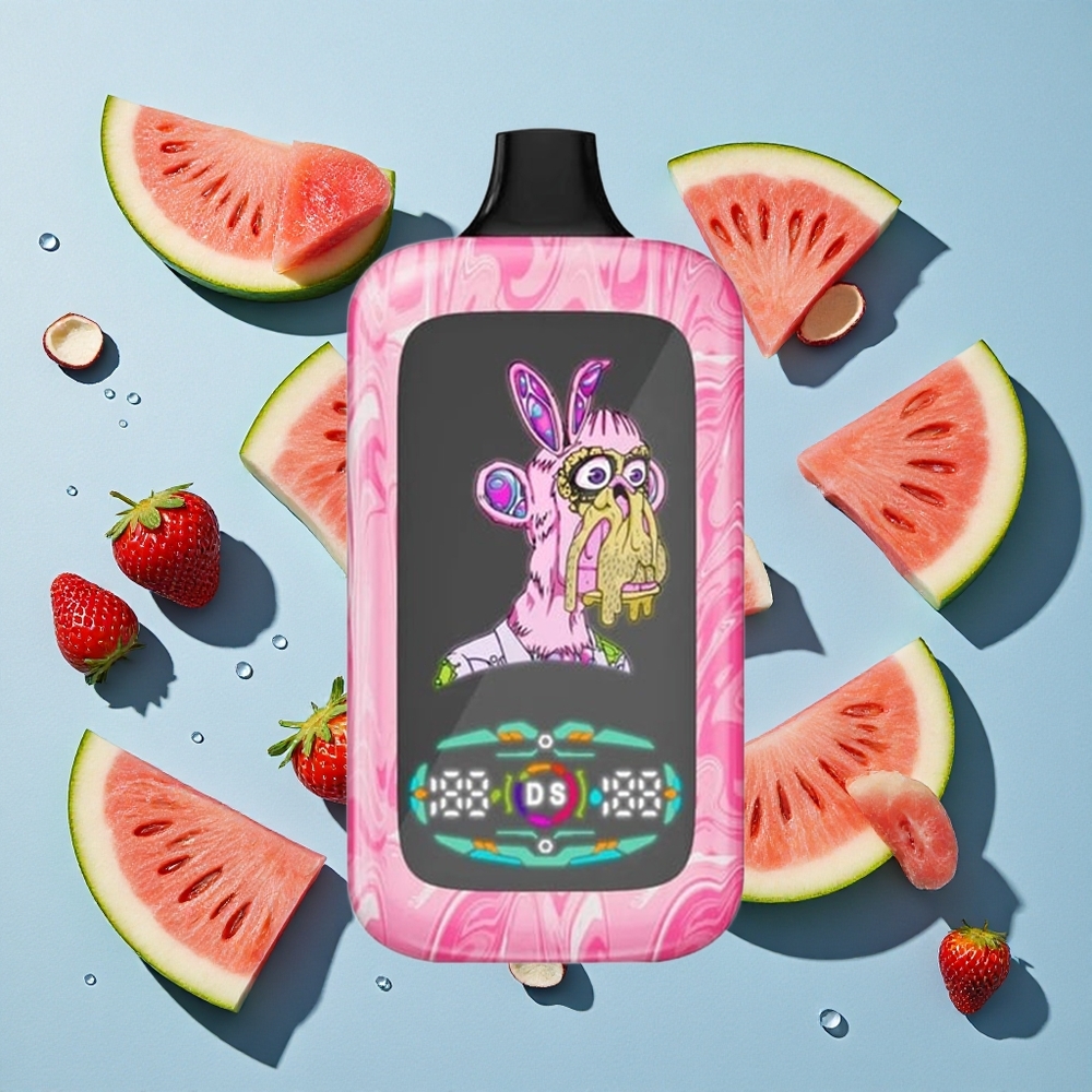 Fumot Digital Monkey 40000 Strawberry Watermelon Ireland Vape Wholesale Dual Mesh Coil