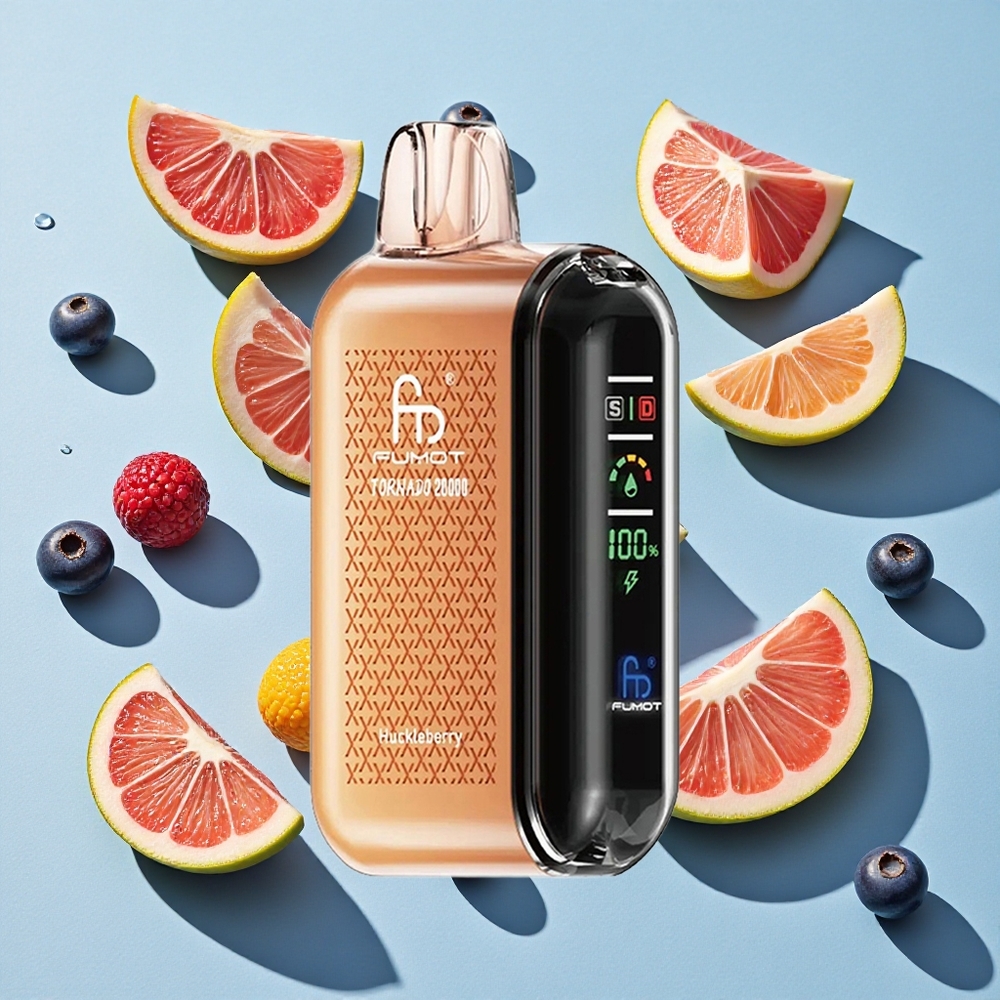 Fumot Tornado 20000 Puffs Huckleberry Ireland Vape Wholesale Dual Mesh