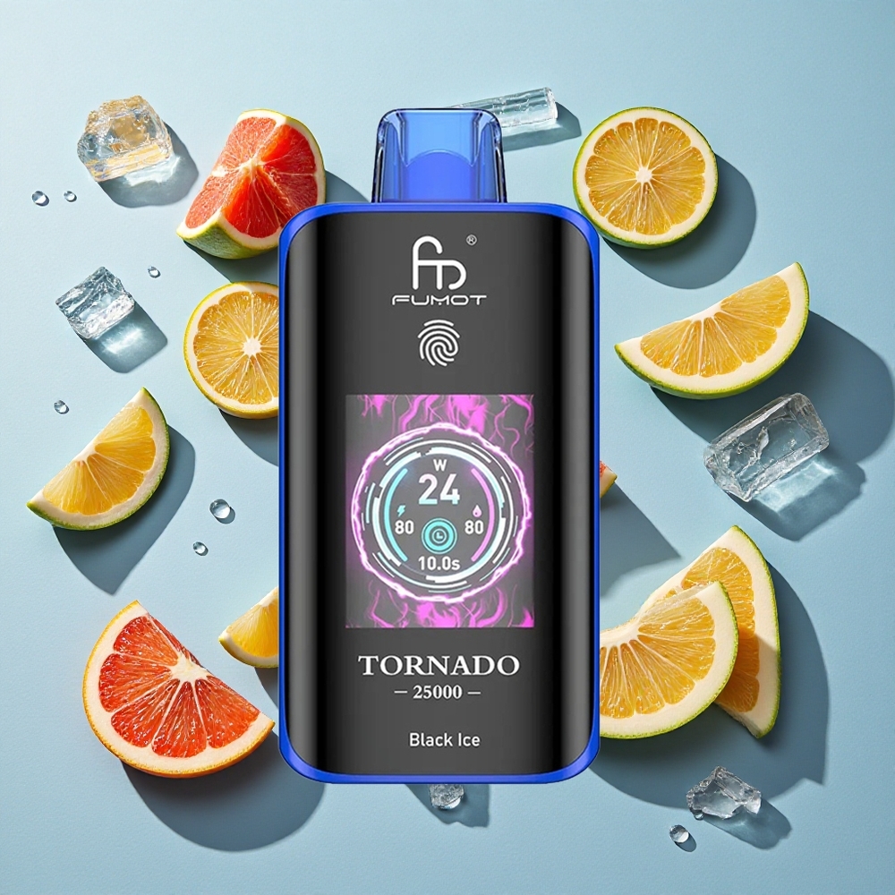 Fumot Tornado 25000 Puffs Black Ice 20ml Ireland Vape Wholesale