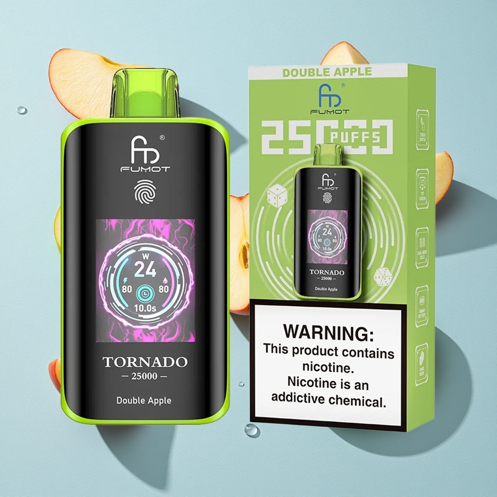 Fumot Tornado 25000 Puffs Double Apple 20ml Ireland Vape Wholesale