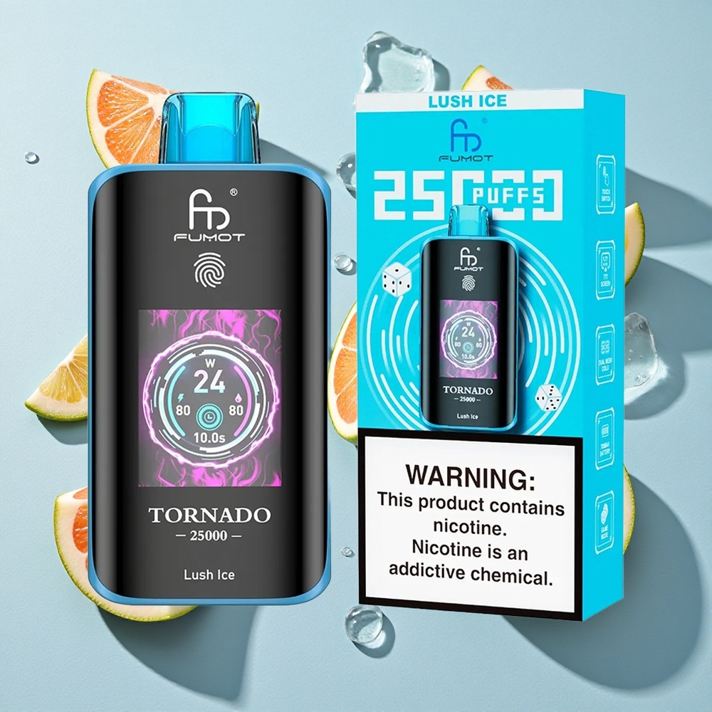 Fumot Tornado 25000 Puffs Lush Ice Ireland Vape Wholesale Rechargeable