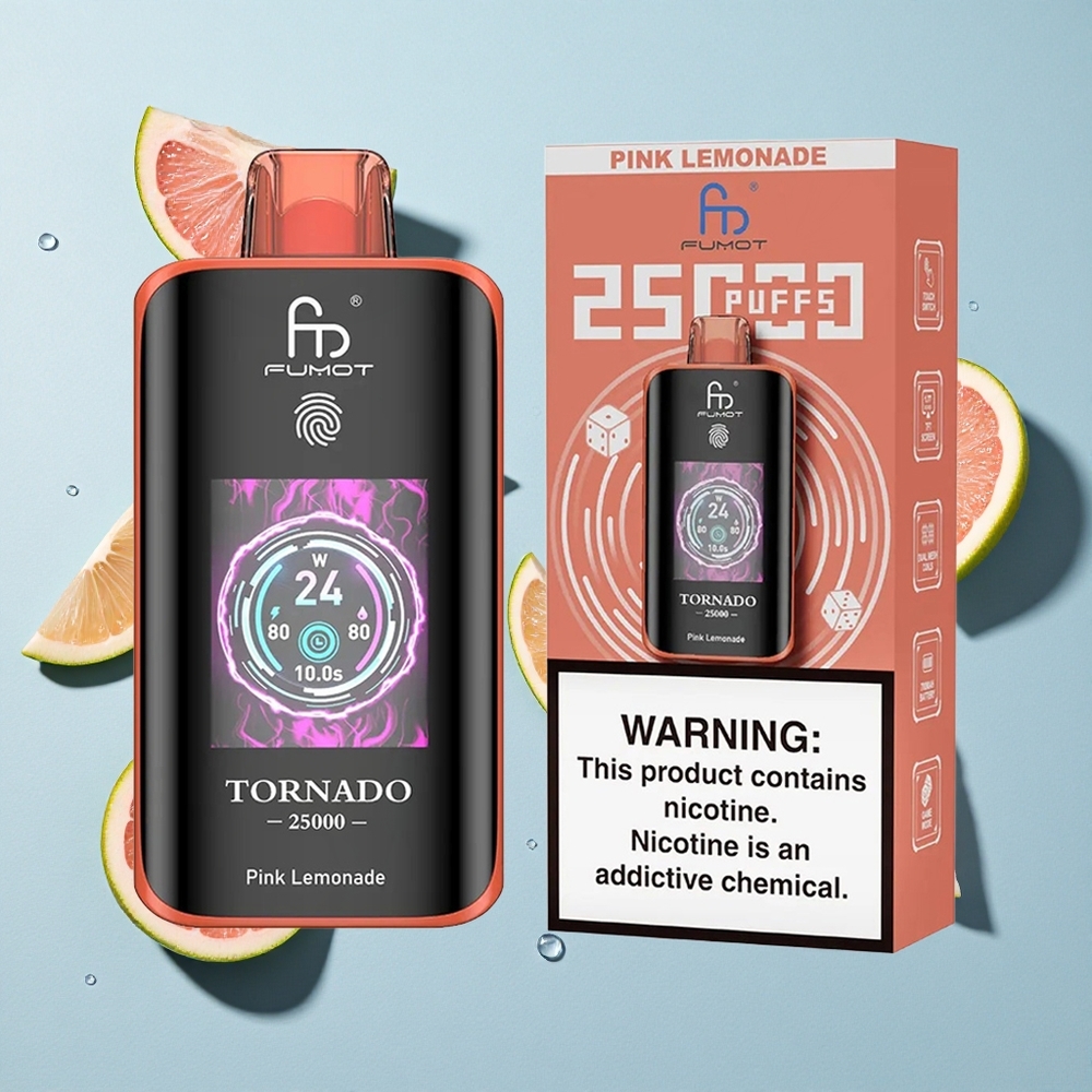 Fumot Tornado 25000 Puffs Pink Lemonade 700mAh Ireland Vape Wholesale