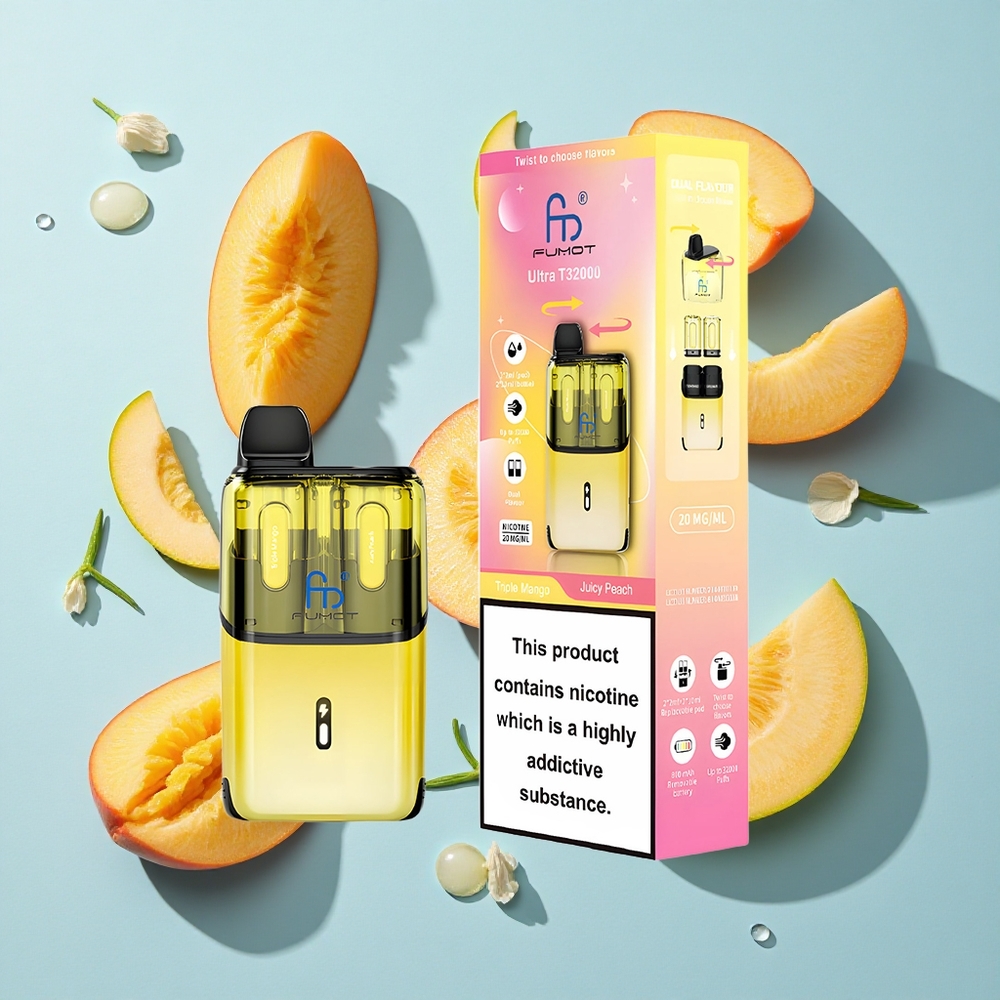 Fumot Ultra T32000 Triple Mango Juicy Peach Ireland Vape Wholesale Mesh Coil