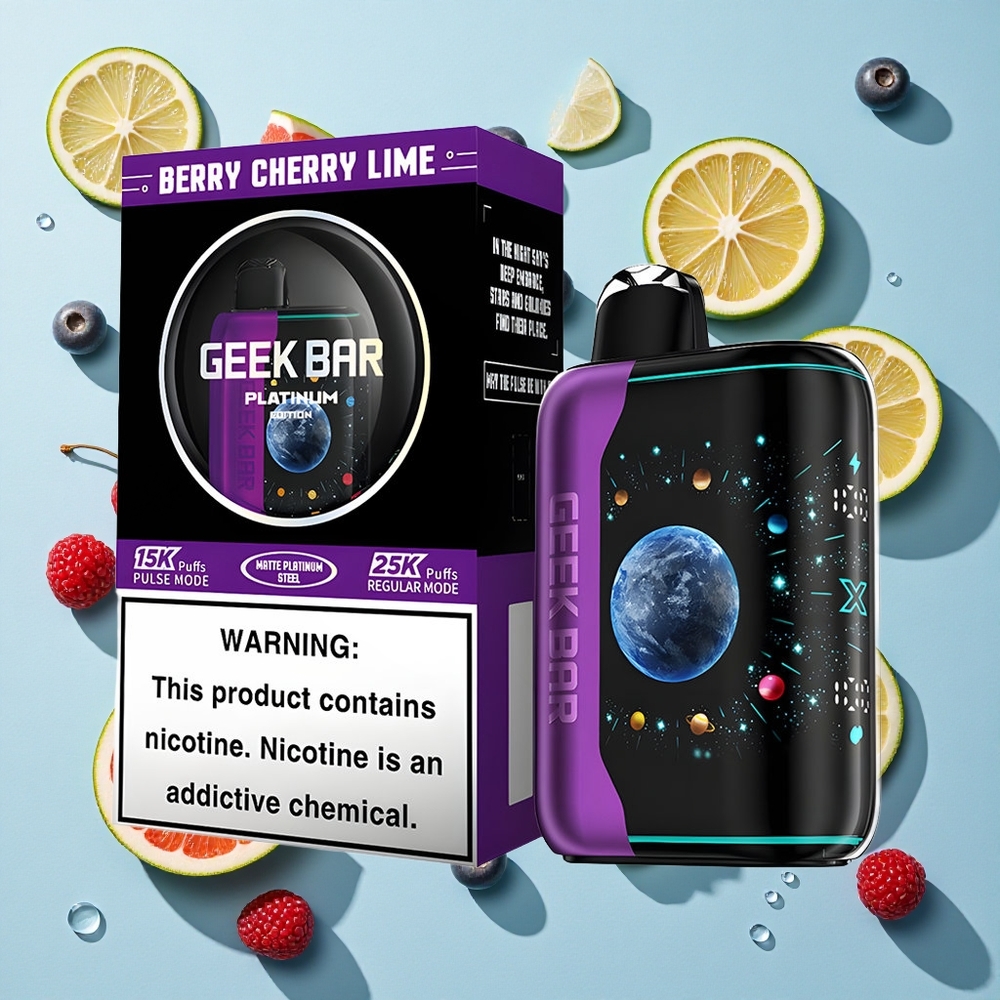GEEK BAR Platinum 25000 Berry Cherry Lime Ireland Vape Wholesale