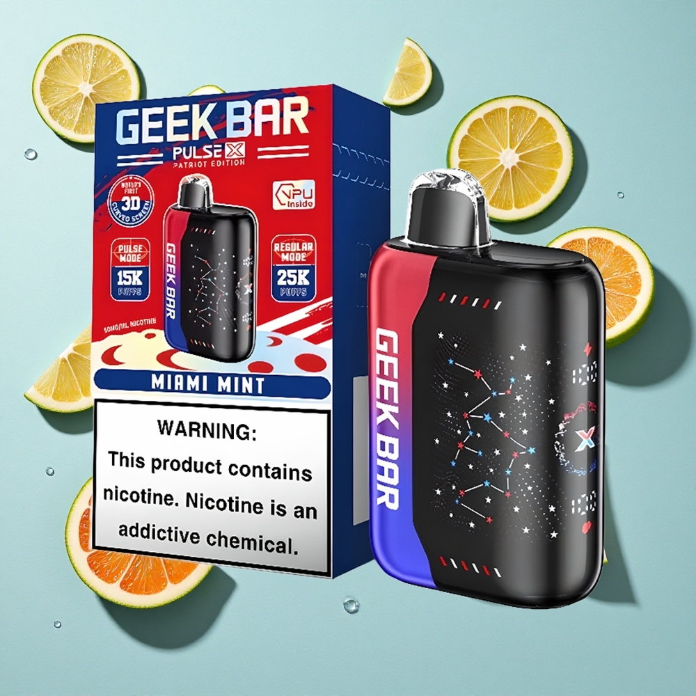 Geek Bar Pulse X 25000 Puffs Patriot Ireland Vape Wholesale