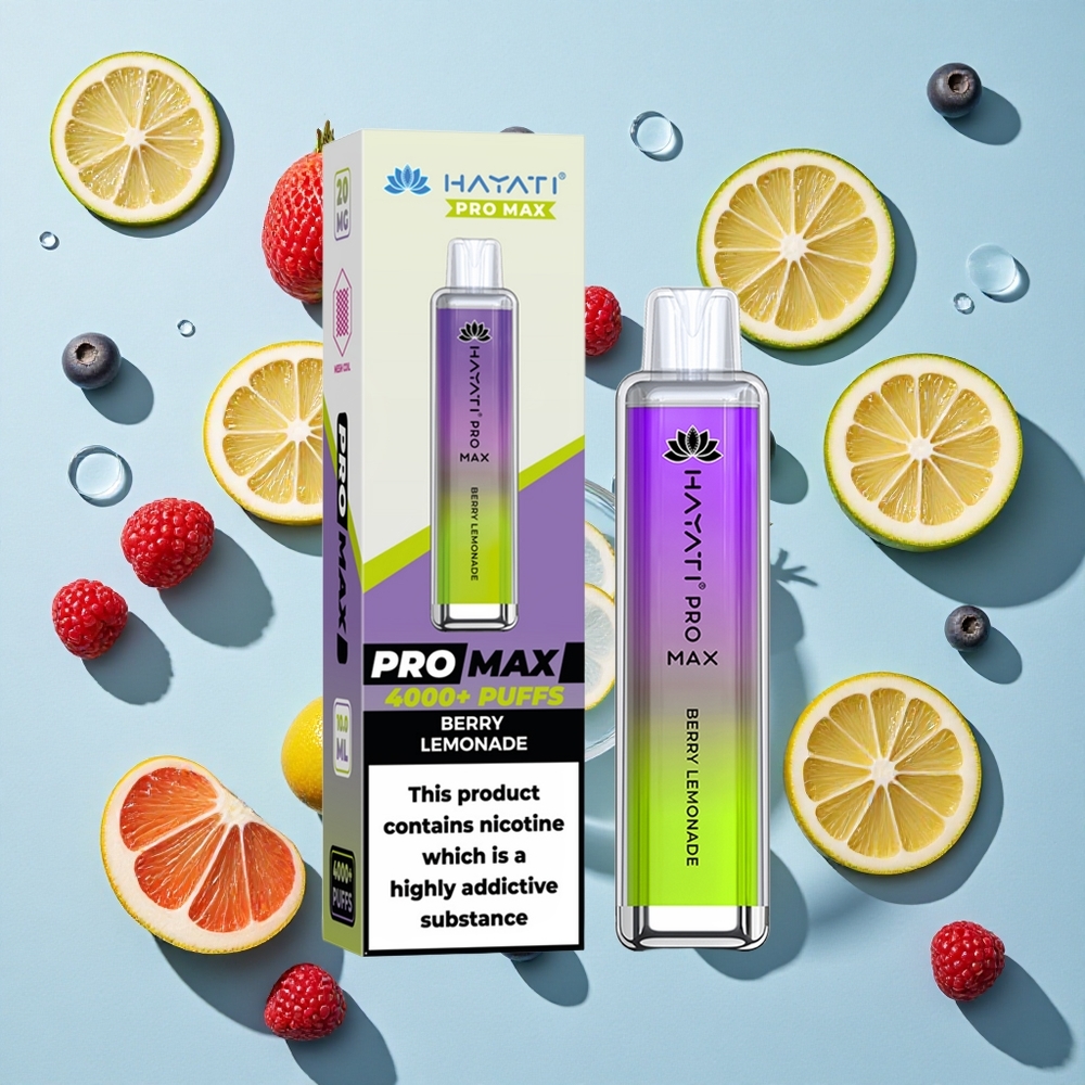 Hayati Pro Max 4000 Puffs Berry Lemonade Ireland Vape Wholesale Rechargeable
